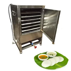 Commercial 6 tray Stainless Steel Electric and Gas Operated Idli Steamer Machine 72 pcs, 3KW